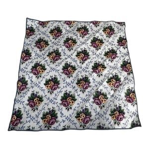 Longaberger Woven Traditions Waverly Mothers Day Roses Floral Fabric Napkin Sgl